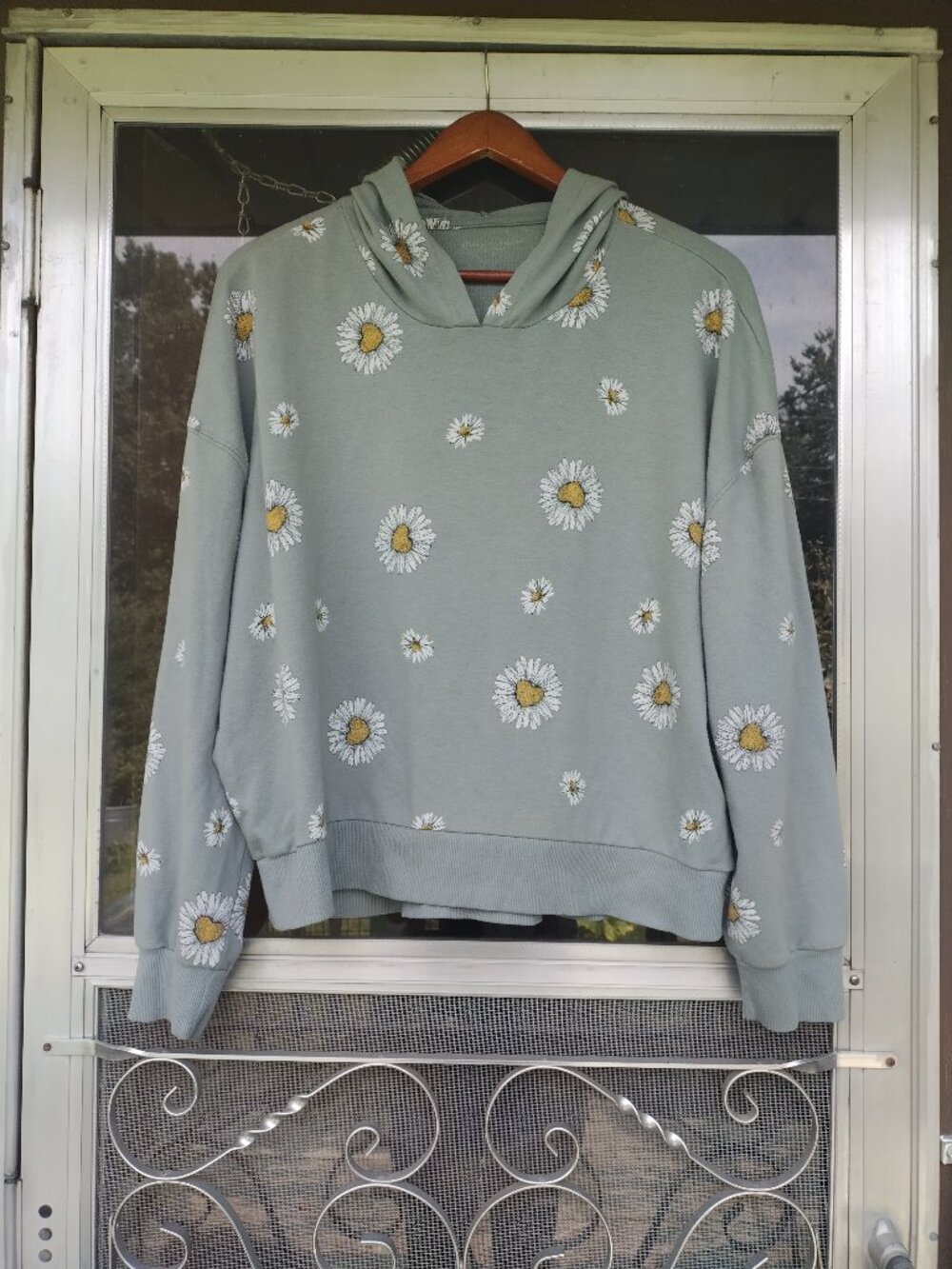 🌼daisy hearts CROPPED comfy sweatshirt hoodie